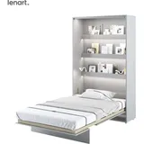 Lenart Schrankbett Wandbett bed concept 02 120x200 vertikal mattes grau