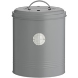 Typhoon - Kompostbehälter, pastellgrau, 2,5 Liter Mittelgroß, 17,5 x 17,5 x 20 cm