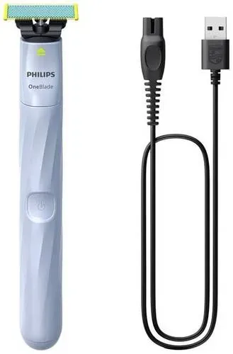 Preisvergleich Produktbild Philips OneBlade 1st Shave Nassrasierer Himmelblau