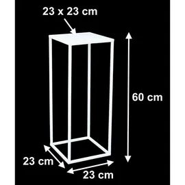 DanDiBo Ambiente Blumenhocker 60 x 23 cm Weiß