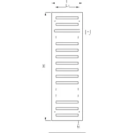 Zehnder Metropolitan Bar 1750 x 600 mm Elektroheizkörper bronze