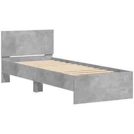 vidaXL Bettgestell 90 x 200 cm H2 Grau