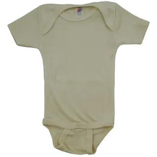 Engel - Baby-Body S/S - Merinounterwäsche Gr. 50/56 beige