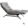 KAWOLA Relaxliege AMERIVA Polyester 80 x 110 x 158 cm Grau mit Kissen und Kopfteil