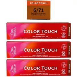 Wella Color Touch Deep Browns 6/71 dunkelblond braun-asch 60 ml