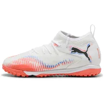 Puma Future 8 Match TT Mid Kinder puma white/puma black/glowing red 35
