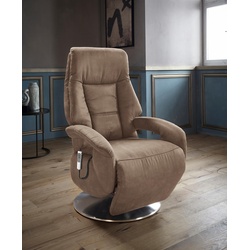 TV-Sessel SIT&MORE „Enjoy“ Sessel Gr. Luxus-Microfaser, 2-motorig-mit Aufstehhilfe, Aufstehhilfe, B/H/T: 74 cm x 109 cm x 77 cm, braun (latte) Fernsehsessel und TV-Sessel Sessel in Größe S, wahlweise mit Motor Aufstehhilfe