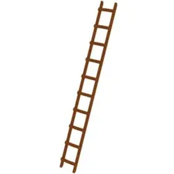 MUNK Dachdecker-Auflegeleiter Holz 10 Sprossen
