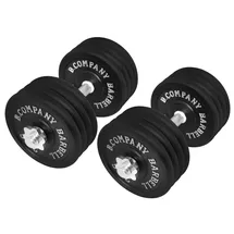 Bad Company Guss Kurzhantel-Set 85Kg (2 x Kurzhantelstange 40cm und 16x5Kg Hantelscheiben) Hantelset Hanteln Gewichte