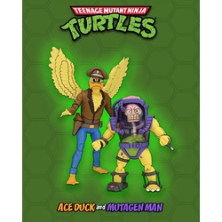 NECA Actionfigur Teenage Mutant Ninja Turtles Ace Duck & Mutagen Man Actionfiguren Set