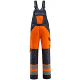 Mascot Gosford Latzhose Größe 76C50, hi-vis orange/schwarzblau