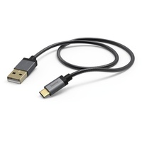 Hama Lade-/Datenkabel Metall USB Type-C 1,5 m, anthrazit