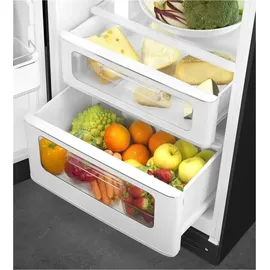 Smeg FAB30LBL6 Retro-Kühl-Gefrierkombination (222 l, 1720 mm hoch, Schwarz)