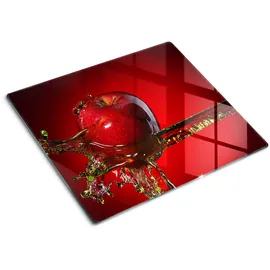 Tulup Spritzschutz Herdabdeckplatte 60 cm x 52 cm rot