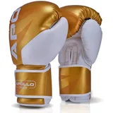 Apollo Boxhandschuhe Champion | Gold | 12oz weiß|gelb 12 OZ