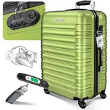Kesser Reisekoffer 4-Rollen 75 cm / 120 l hellgrün/beige
