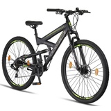 Licorne Bike Strong 2D Premium Mountainbike in 26, 27,5 und 29 Zoll - Fahrrad für Jungen, Mädchen, Damen und Herren - Scheibenbremse vorne und hi...