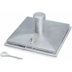 ZARGES Brunnenabdeckung, isoliert , verzinkt Schachtmaß 625 x 625 mm