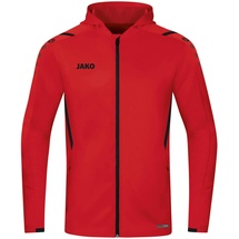 Jako Challenge Trainingsjacke mit Kapuze Kinder rot/schwarz 140