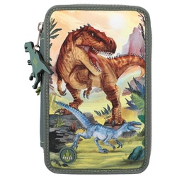 Depesche 3-Fach Federtasche LED Landschaft Dino World 20 x 13 cm