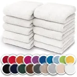 NatureMark Waschhandschuh 30 x 30 cm weiß 10 St.