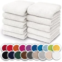 NatureMark Waschhandschuh 30 x 30 cm weiß 10 St.