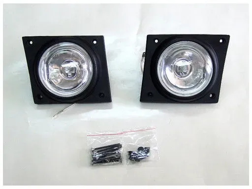Neues Set zum direkten Austausch, Halogene mit Gittern und LED‐Lampen, Nebelscheinwerfer für Fiat Fiorino (FIAT FIORINO),
