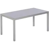 Merxx Amalfi Gartentisch 150 x 90 x 72 cm graphit/silber