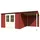 Lasita Maja Gartenhaus Tampa 5,01 x 3,19 m Rot