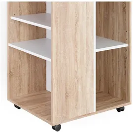 Vicco Sonoma Rollcontainer 59,4 x 52,6 x 72 braun