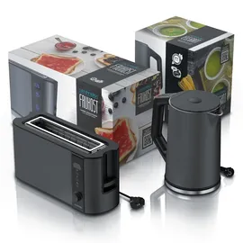 Arendo Frühstücks-Set 1,5 l Grau