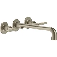 GESSI Inciso 2-Griff-Waschtisch-Wandarmatur Finox Optik