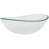 vidaXL Waschbecken Hartglas 54,5x35x15,5 cm Transparent