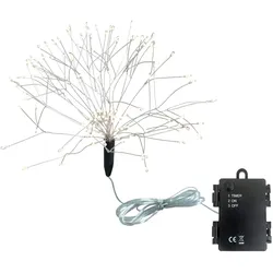 LED Feuerwerk 3D Batteriebetrieben 150 LED ÿ 25,5 cm Timer Deko Beleuchtung