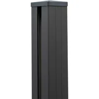 GROJA Zaunpfosten 9 x 9 x 190 cm Anthrazit/Aluminium