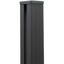 GROJA Zaunpfosten 9 x 9 x 190 cm Anthrazit/Aluminium