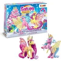Craze 19450 Adventskalender Galupy Unicorn Einhorn Spielzeug Kinder ab 3 Jahren