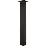 Simausrom Tischfuß 70 x 70 x 720 mm Aluminium schwarz - Simausrom