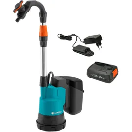 Gardena Akku-Regenfasspumpe 2000/2 18V P4A inkl. Akku 2.5Ah 14602-20