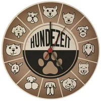 Speecheese Hundezeit mit lustigen Hunden Wanduhr lustige Uhr für