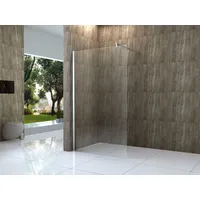 Alphabad Walk-in-Dusche 10 mm Duschtrennwand VACANTE 120 x 200 cm