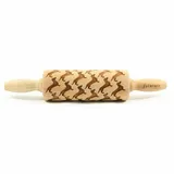 Folkroll Teigrolle Dackel Sonderedition, junior, 23 cm, Nudelholz, Prägerolle, Muster, Motiv, Rolle, Buchenholz, 335338