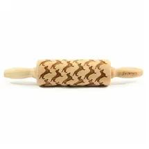 Folkroll Teigrolle Dackel Sonderedition, junior, 23 cm, Nudelholz, Prägerolle, Muster, Motiv, Rolle, Buchenholz, 335338