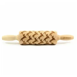 Folkroll Teigrolle Dackel Sonderedition, junior, 23 cm, Nudelholz, Prägerolle, Muster, Motiv, Rolle, Buchenholz, 335338
