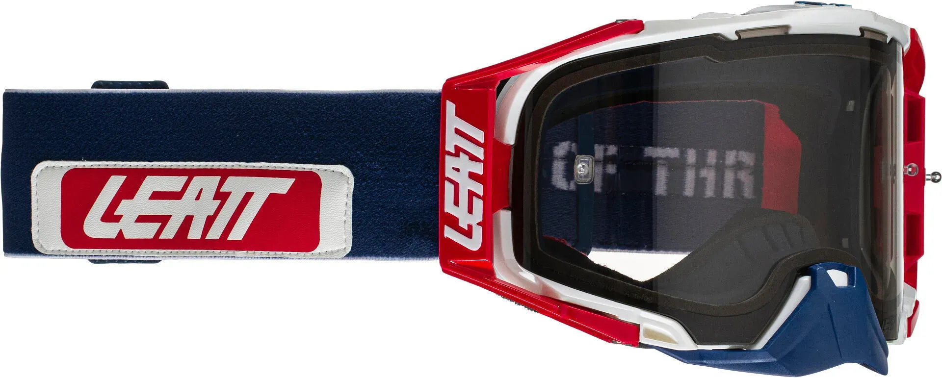 Leatt Velocity 6.5 News Motocross Brille, rot-blau
