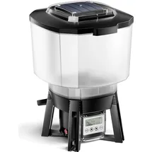 Wiltec SunSun CFF-206 solarbetriebener Fischfutter Automat, programmierbarer Futterspender mit 6 Liter Behälter für 1 bis 6 Fütterungen pro Tag