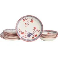 CreaTable CreaTable, Cottage, 18-teiliges Geschirrset für 6 Personen, Steingut,