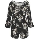 LASCANA Overall Damen schwarz-creme-bedruckt Gr.34