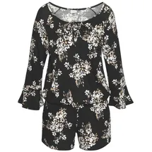 LASCANA Overall Damen schwarz-creme-bedruckt Gr.34