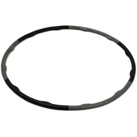 TITAN LIFE Unisex – Erwachsene Hula Hoop. 1,5 kg, Black/Grey, one Size